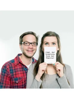 Postkarte Kind Heimliche Führungskraft mit Spruch in Weiß