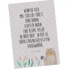 Postkarte Otter Stein mit Spruch in Grau Pastell