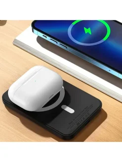 Powerbank in Schwarz/ Beige - 10.000 mAh