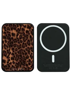 Powerbank in Schwarz/ Hellbraun - 10000 mAh