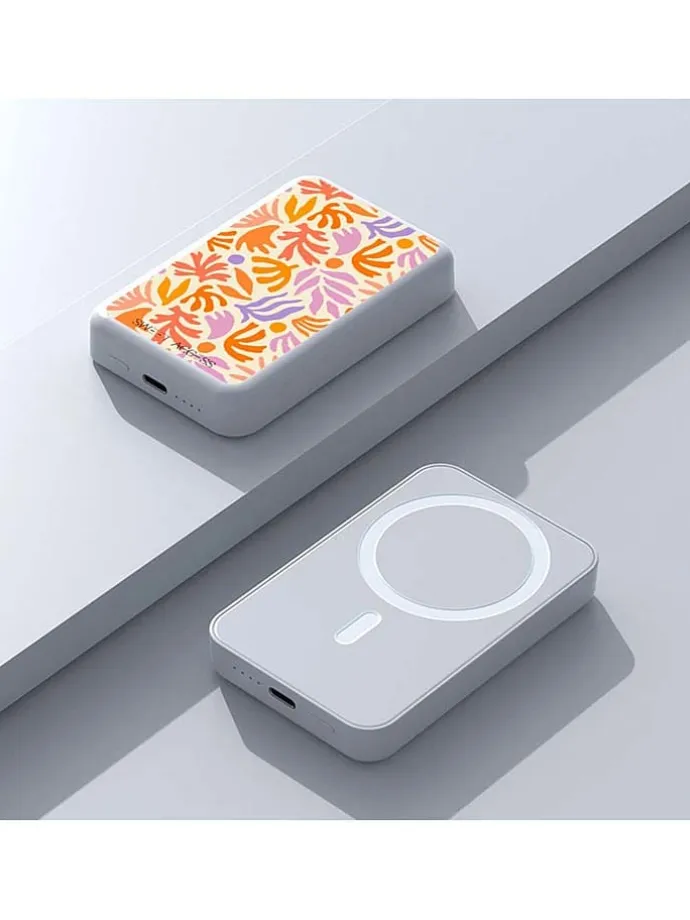 Powerbank in Weiß/ Bunt - 10000 mAh