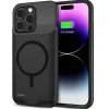 PowerCase Hülle kompatibel mit Apple iPhone 15 Serie Magsafe in Schwarz
