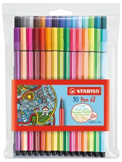 Premium-Filzstifte "- STABILO Pen 68" - 30 Stück
