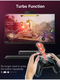 Pro Bluetooth-Controller mit Hall-Trigger Blau in Blau