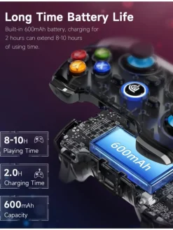 Pro Bluetooth-Controller mit Hall-Trigger Blau in Blau
