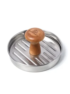 Profi Burgerpresse Edelstahl in silber