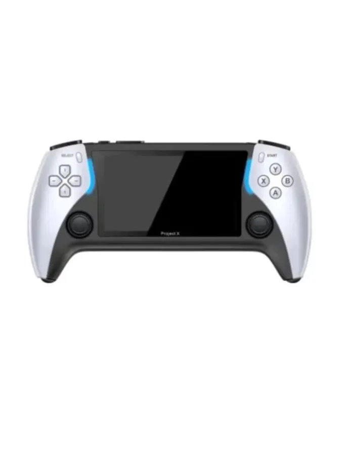 Projekt X Spielkonsole 128 GB, 4,3 Zoll mit mehr als 20000 Spielen in Silber