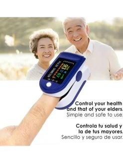 Pulsoximeter in Blau