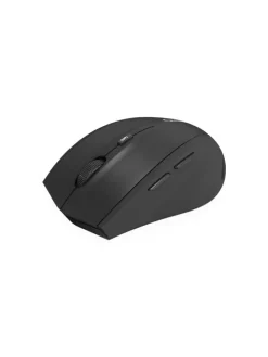 Qware Bolton Funkmaus – Kabellose Office-Maus für Laptop & PC Schwarz in Schwarz