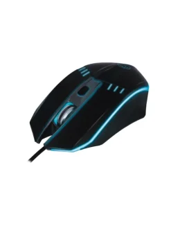 Qware Gaming Maus Dallas Kabelgebundene Maus mit LED-Beleuchtung in Schwarz