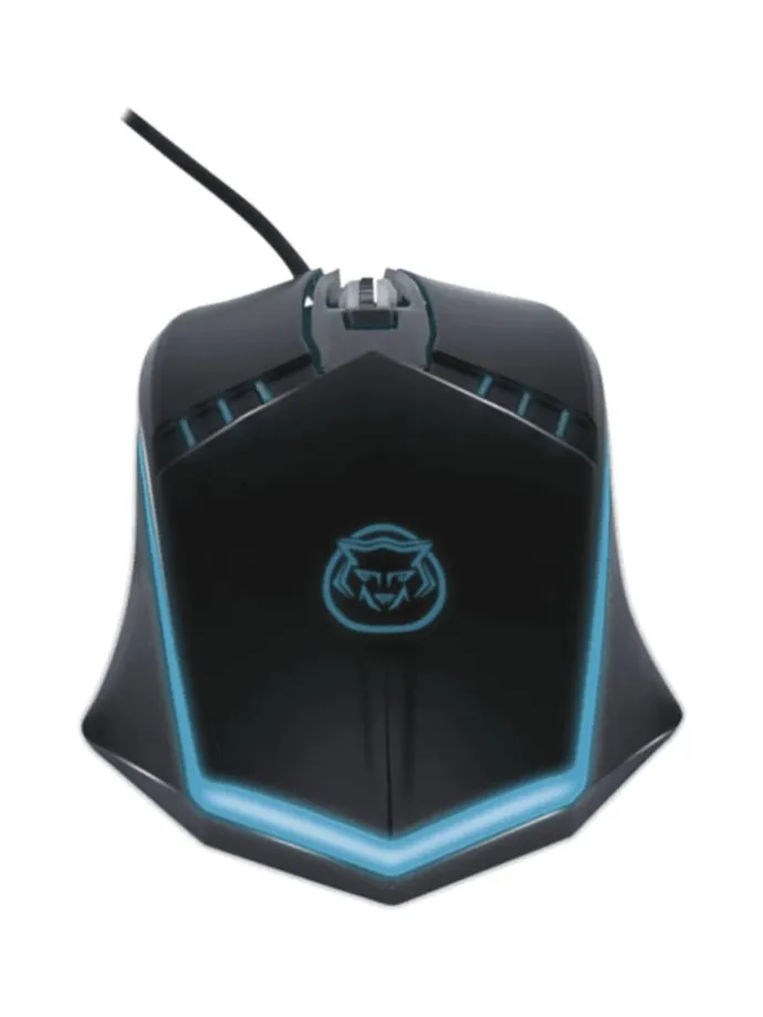 Qware Gaming Maus Dallas Kabelgebundene Maus mit LED-Beleuchtung in Schwarz