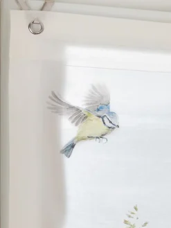 Raffrollo in weiß-bunt