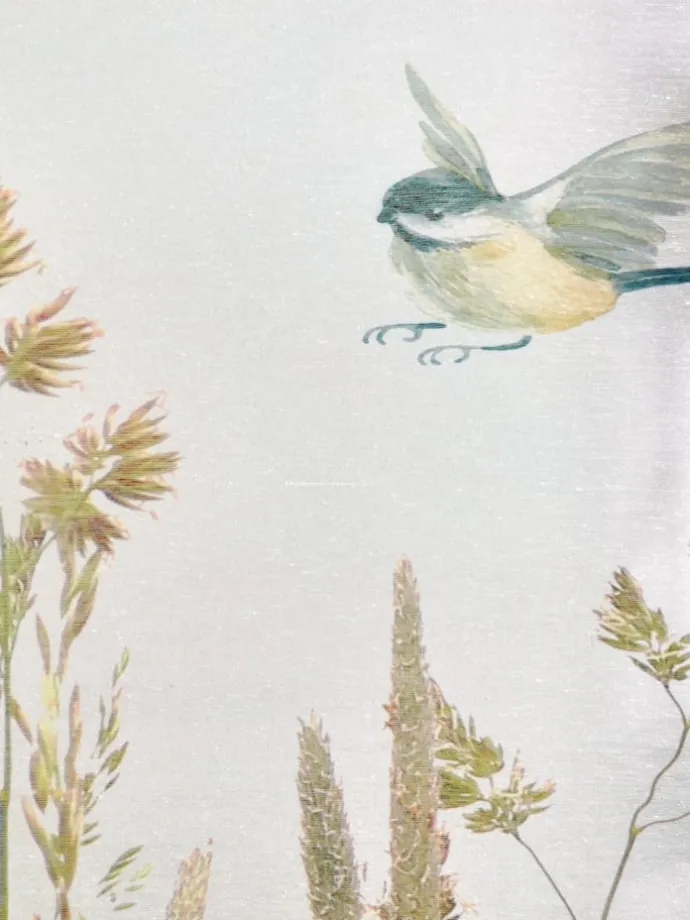 Raffrollo in weiß-bunt