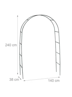 Rankhilfe in Grün - (B)140 x (H)240 x (T)38 cm