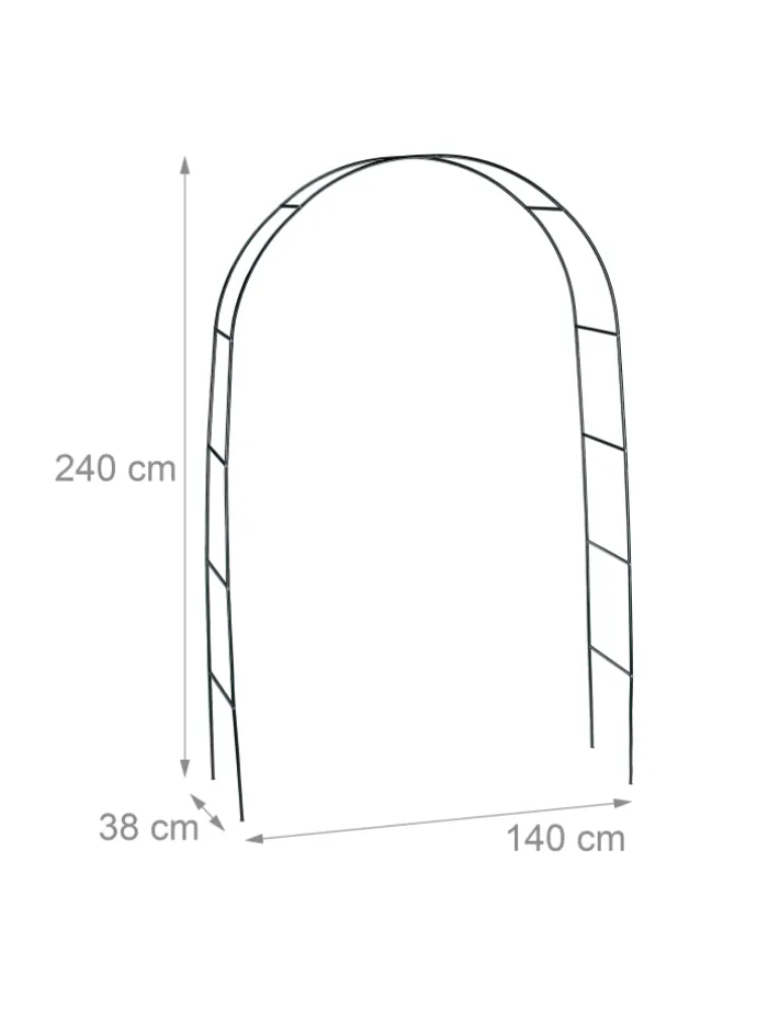 Rankhilfe in Grün - (B)140 x (H)240 x (T)38 cm