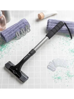 Rasierer für Rücken und Körper in Schwarz/ Silber - (L)54 cm