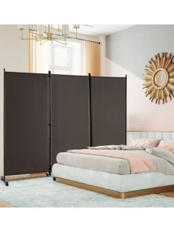 Raumteiler 3 tlg. 180cm in Braun