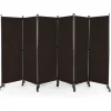 Raumteiler 6 tlg. 172cm in Braun