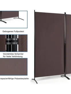 Raumteiler 3 tlg. in Braun