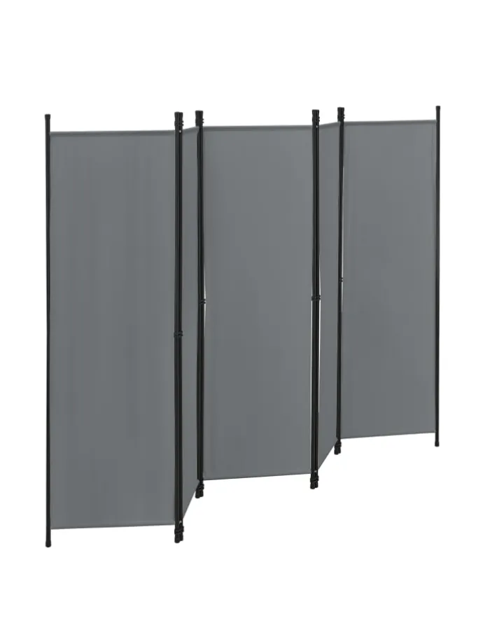 Raumteiler Huesca - 5-teilig in Grau (H)171cm (B)250cm