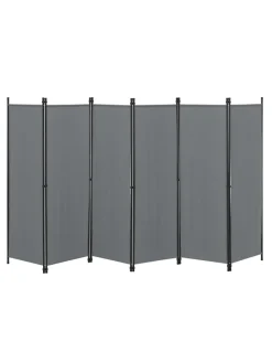 Raumteiler Huesca - 6-teilig in Grau (H)171cm (B)300cm