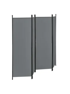 Raumteiler Huesca - 4-teilig in Grau (H)171cm (B)200cm