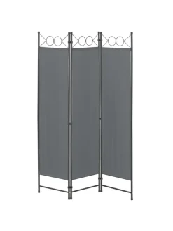 Raumteiler Saragossa 3-teilig in Grau (H)171cm (B)120cm