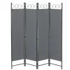 Raumteiler Saragossa 4-teilig in Grau (H)171cm (B)160cm