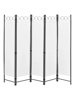 Raumteiler Saragossa 5-teilig in Weiß (H)171cm (B)200cm