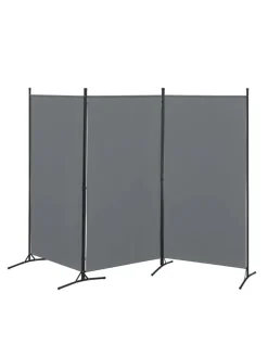 Raumteiler Teruel - 3-teilig in Grau (H)176cm (B)260cm