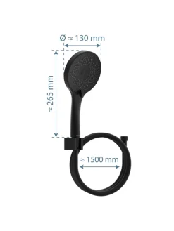 RAVEN Handbrause-Set, Schwarz matt