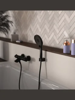 RAVEN Handbrause-Set, Schwarz matt