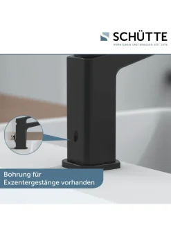 RAVEN Waschtischarmatur, Schwarz matt