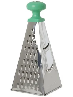 Reibe in Grün/ Silber - (B)12 x (H)25,5 x (T)12 cm