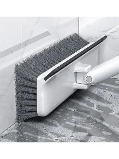 Reinigungsbürste in Weiß/ Grau - (H)135 cm