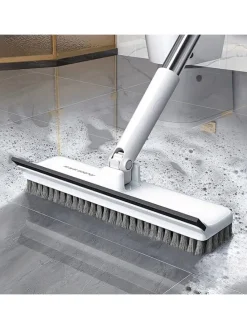 Reinigungsbürste in Weiß/ Grau - (H)135 cm