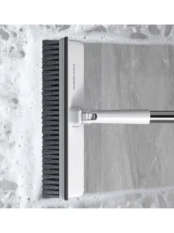 Reinigungsbürste in Weiß/ Grau - (H)135 cm