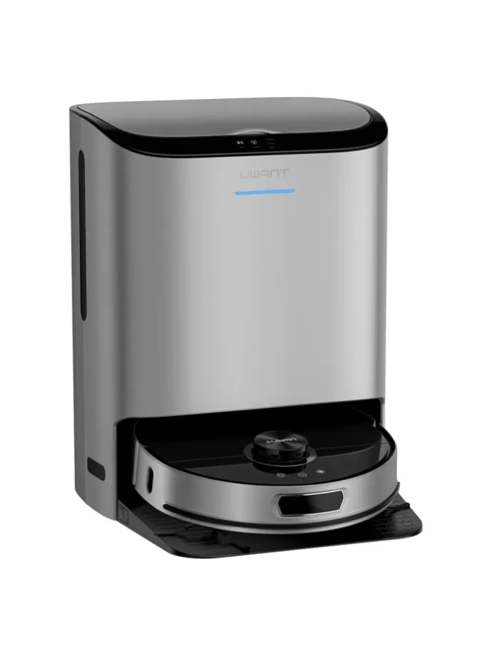 Reinigungsroboter U200 Pro mit Wischfunktion + Lade-/Reinigungsstation in Grau