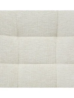 Relaxsessel drehbar mit schwarzem Metallgestell und Chenille-Stoff in Beige