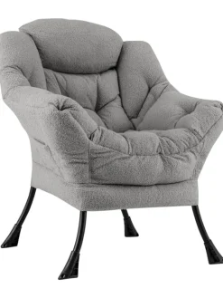 Relaxsessel gepolstert in Grau