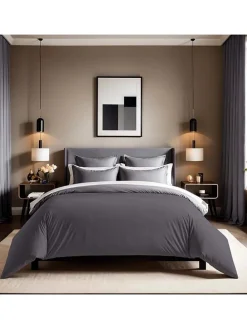 Renforcè-Bettbezug in Dunkelgrau
