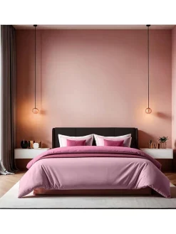 Renforcè-Bettbezug in Hellrosa