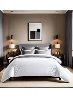 Renforcè-Bettbezug in Weiß