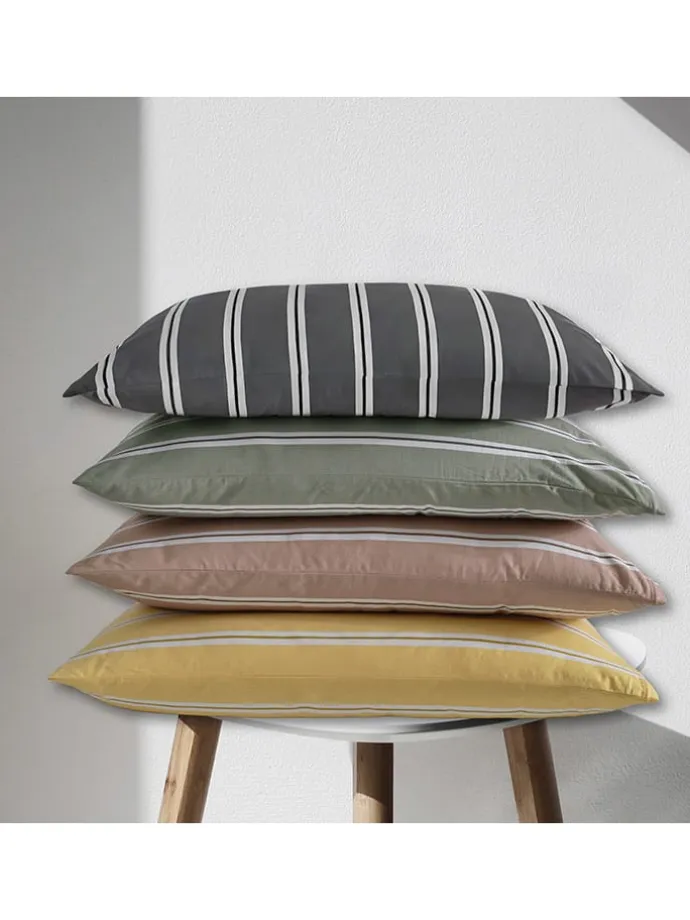 Renforcé-Bettwäsche-Set "Colorado" in Grün/ Weiß