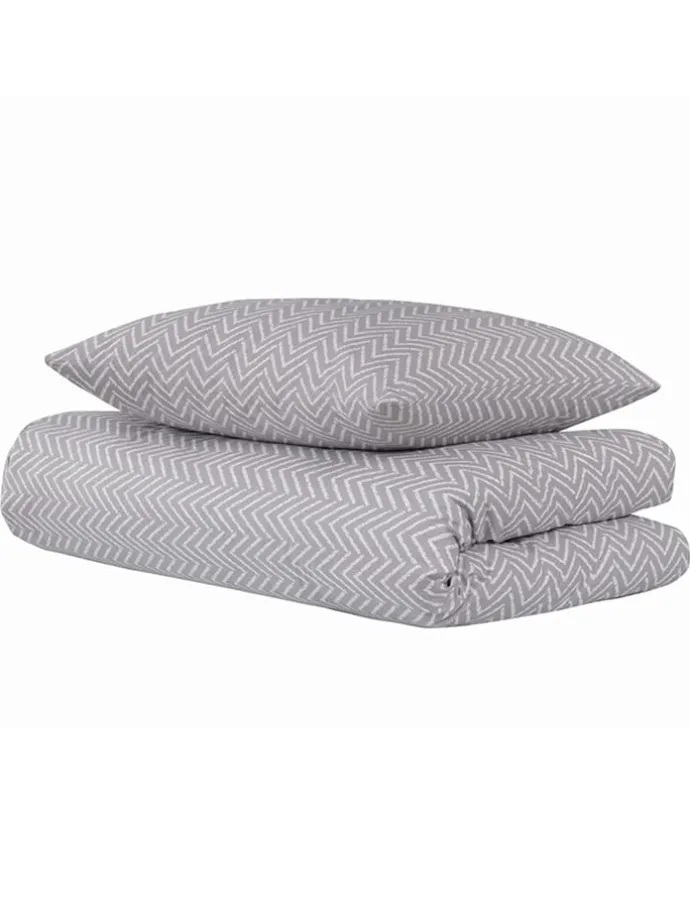 Renforcé-Bettwäsche-Set "Grebur" in Hellgrau