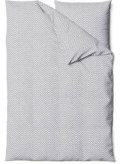 Renforcé-Bettwäsche-Set "Grebur" in Hellgrau