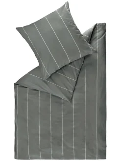 Renforcé-Bettwäsche-Set "Harp" in Anthrazit