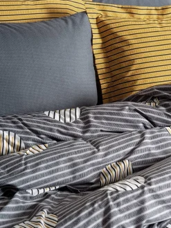 Renforcé-Bettwäsche-Set in Grau