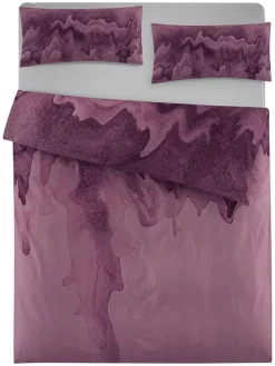 Renforcé-Bettwäsche-Set in Lila