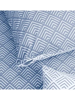 Renforcé-Bettwäsche-Set "Mabel" in Hellblau